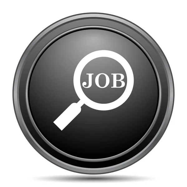 Search Job Icon Black Website Button White Background — Stock Photo, Image