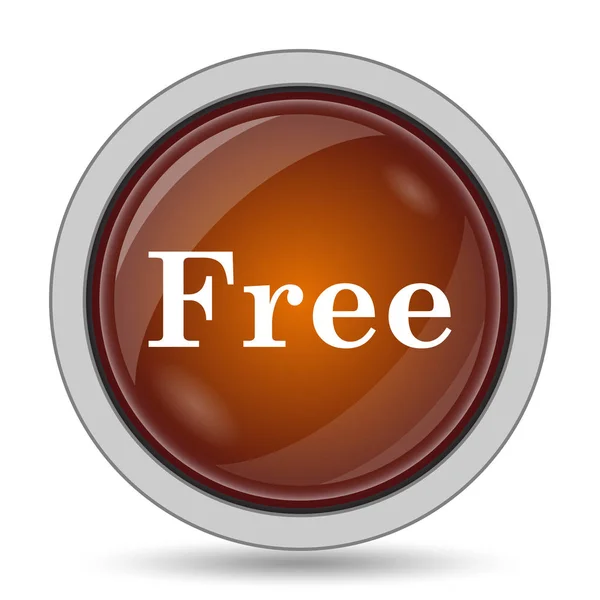 Free Icon Orange Website Button White Background — Stock Photo, Image