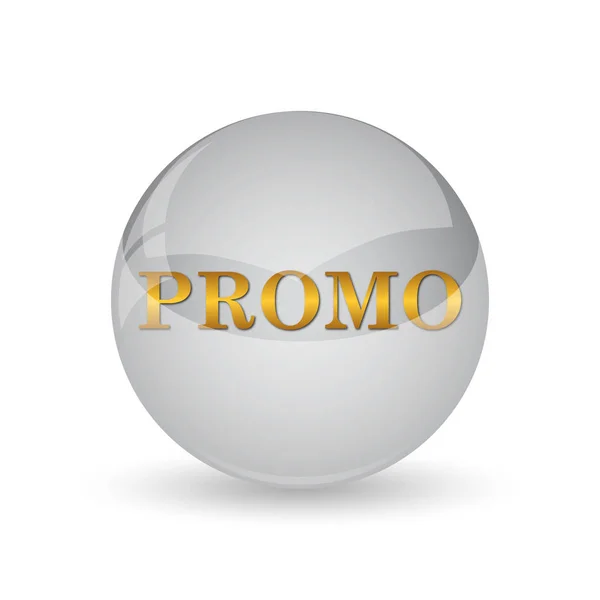 Ikona Promo Przycisk Internet Białym Tle — Zdjęcie stockowe