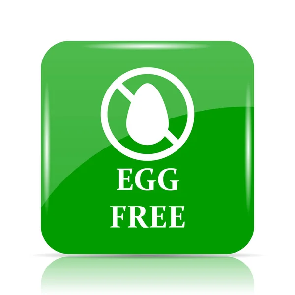 Egg Free Icon Internet Button White Background — Stock Photo, Image