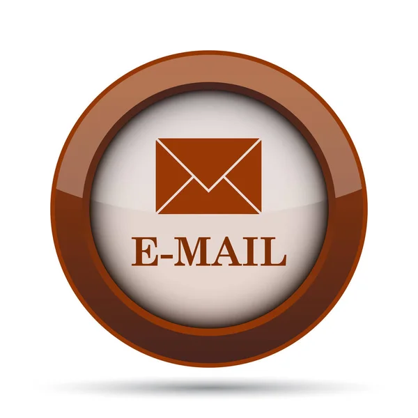 E-mail icon. Internet button on white background.