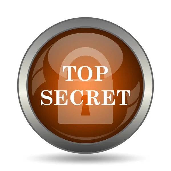 Icono Secreto Superior Botón Internet Sobre Fondo Blanco — Foto de Stock