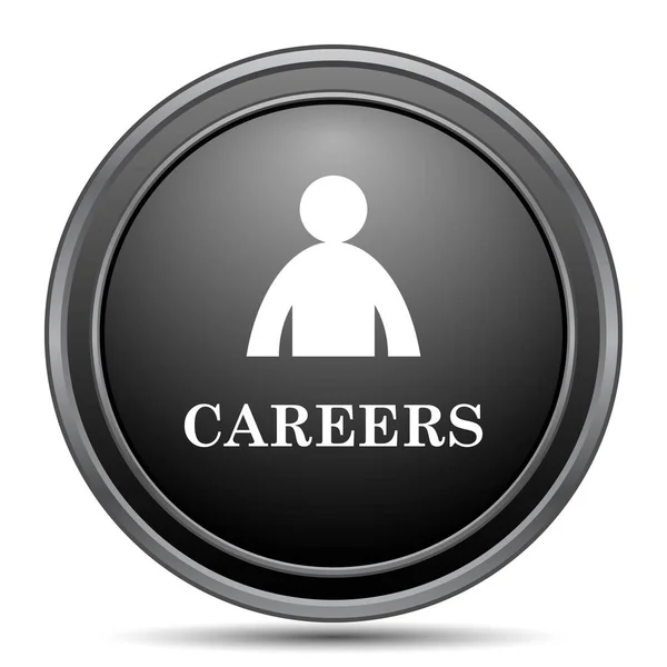 Careers Icon Black Website Button White Background — Stock Photo, Image