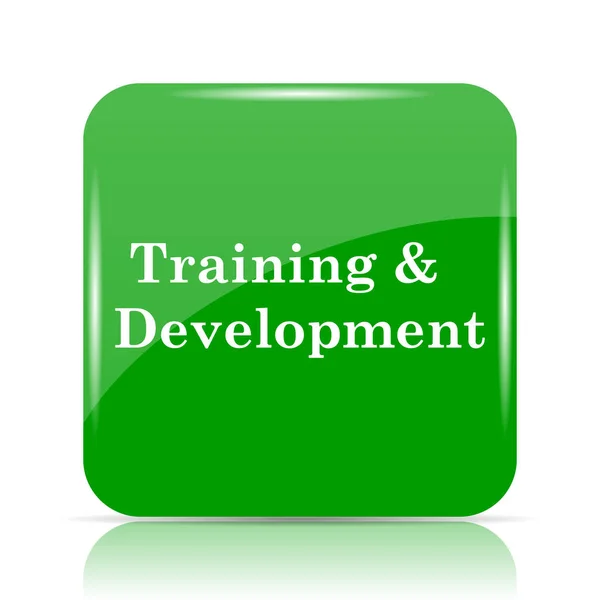 Training Development Icon Internet Button White Background — Stock Photo, Image