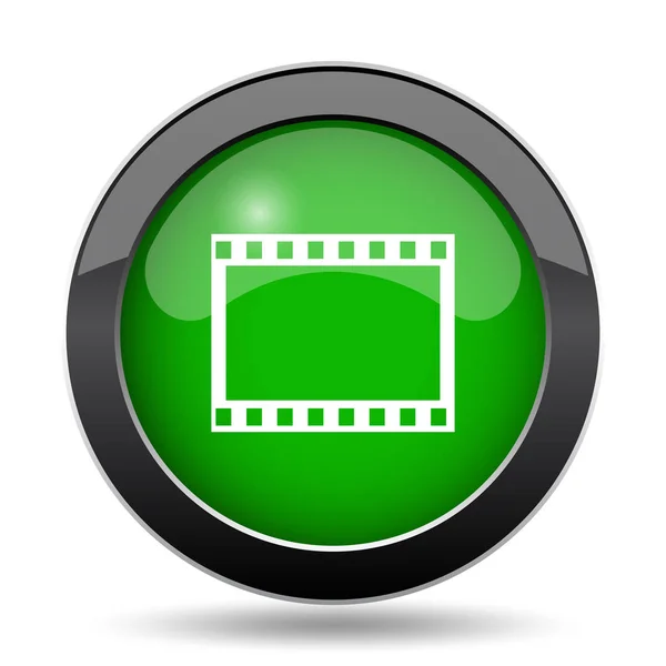 Photo Icon Green Website Button White Background — Stock Photo, Image