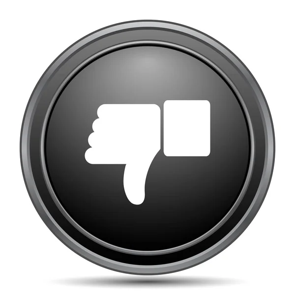 Thumb Icon Black Website Button White Background — Stock Photo, Image