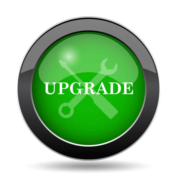 Upgrade Icon Green Website Button White Background — Stock Photo, Image