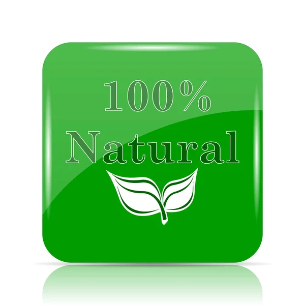 100 per cento icona naturale — Foto Stock