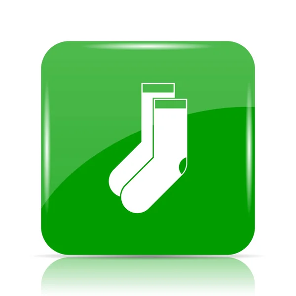 Socks Icon Internet Button White Background — Stock Photo, Image