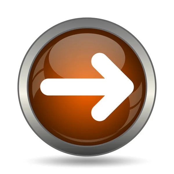 Right Arrow Icon Internet Button White Background — Stock Photo, Image