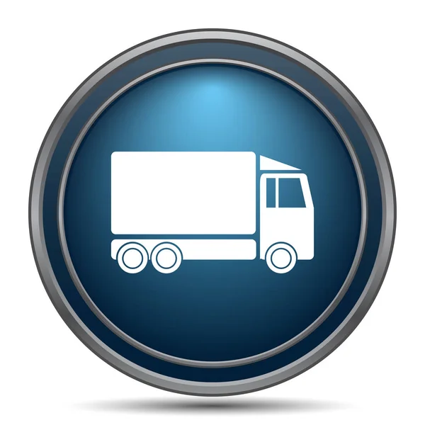 Truck Icon Internet Button White Background — Stock Photo, Image