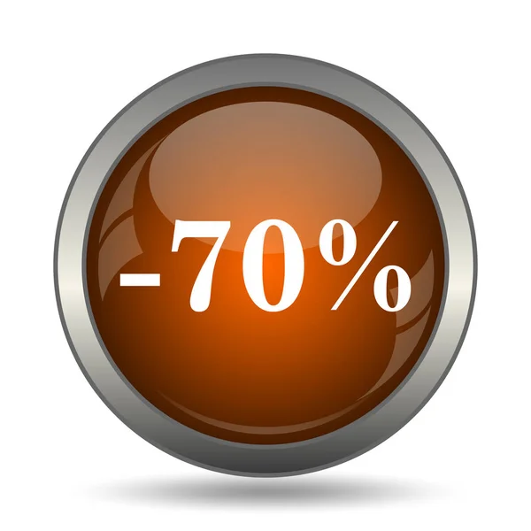 Percent Discount Icon Internet Button White Background — Stock Photo, Image