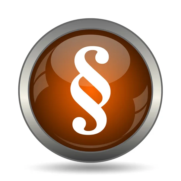 Paragraph Icon Internet Button White Background — Stock Photo, Image