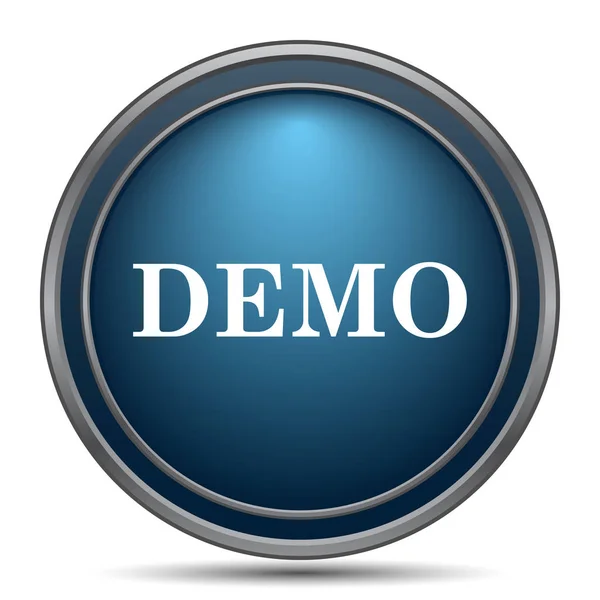 Demo Icon Internet Button White Background — Stock Photo, Image