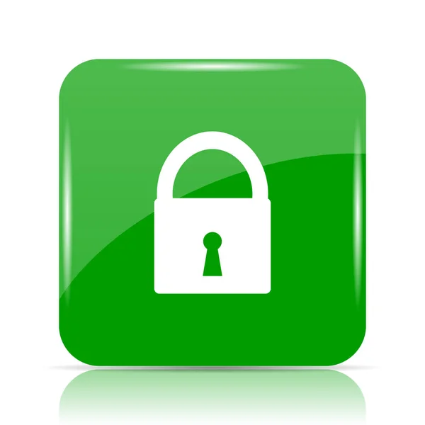 Lock Icon Internet Button White Background — Stock Photo, Image