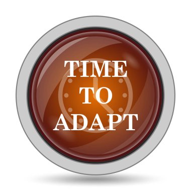 Turuncu kutsal kişilerin resmi web sitesi düğme beyaz arka plan üzerinde uyum için zaman