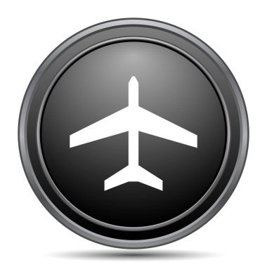 Uçak siyah kutsal kişilerin resmi web sitesi düğme beyaz arka plan üzerinde