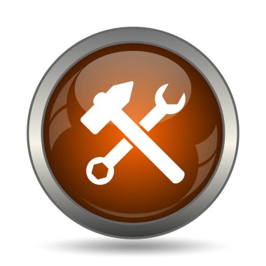 Araçlar simgesi. Beyaz arka plan üzerinde Internet düğmesi.