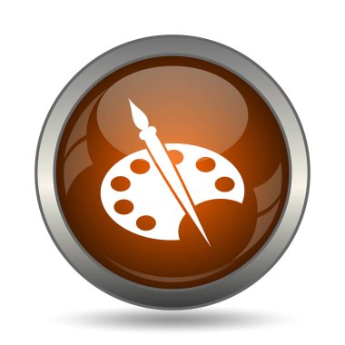 Resim simge. Beyaz arka plan üzerinde Internet düğmesi.