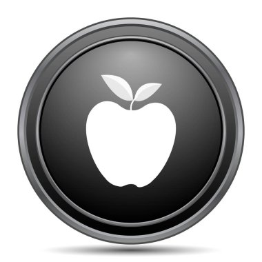Apple siyah kutsal kişilerin resmi web sitesi düğme beyaz arka plan üzerinde