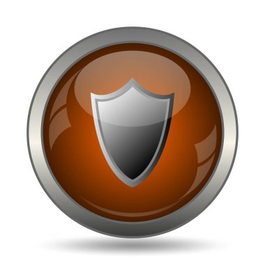 Kalkan kutsal kişilerin resmi. Beyaz arka plan üzerinde Internet düğmesi.