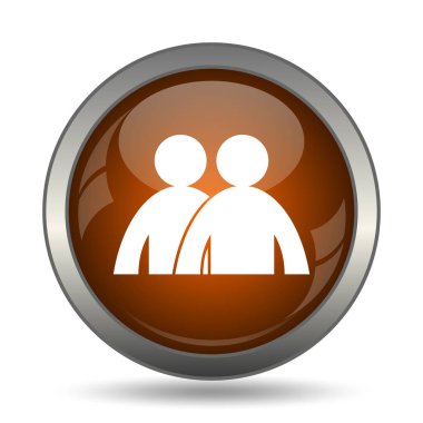 Forum simgesi. Beyaz arka plan üzerinde Internet düğmesi.