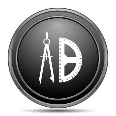 E-öğrenme siyah kutsal kişilerin resmi web sitesi düğme beyaz arka plan üzerinde