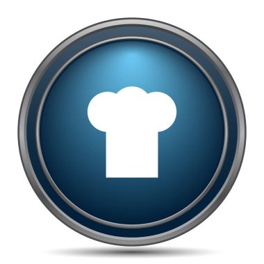 Şef simgesi. Beyaz arka plan üzerinde Internet düğmesi