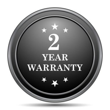 siyah kutsal kişilerin resmi web sitesi düğme beyaz arka plan üzerinde 2 yıl garanti