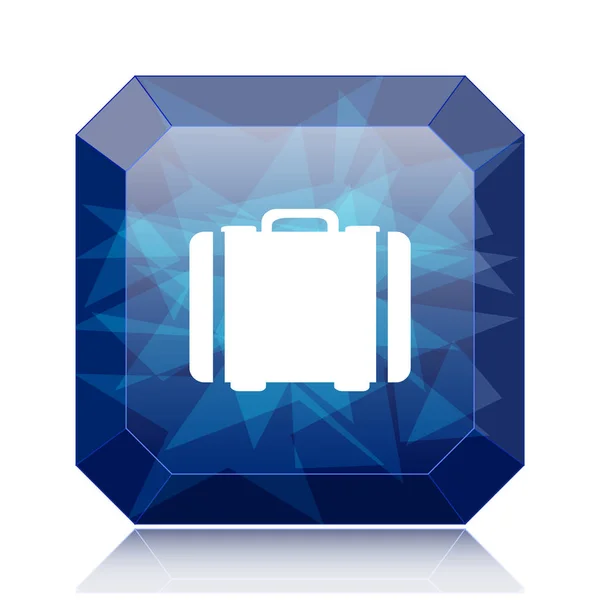 Reitcase Icon Blue Website Button White Background — стоковое фото