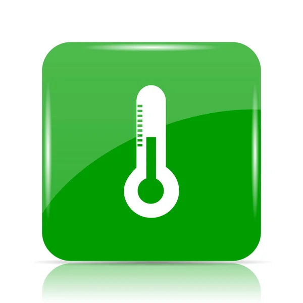 Thermometer Symbol Internet Taste Auf Weißem Hintergrund — Stockfoto