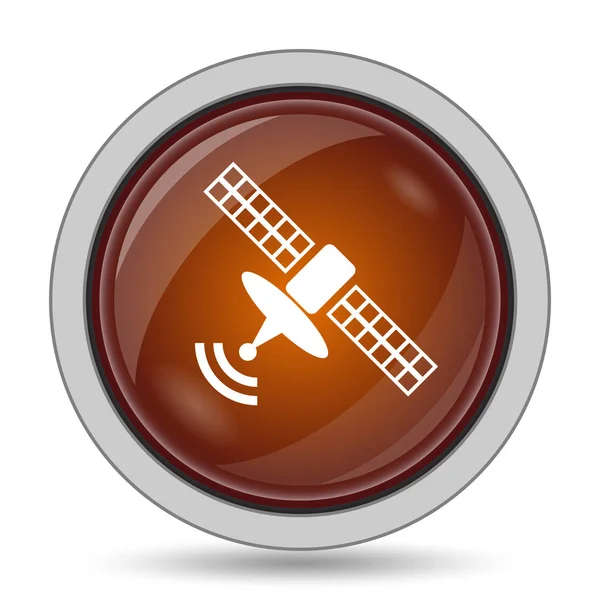 Antennensymbol Orangefarbener Website Knopf Auf Weißem Hintergrund — Stockfoto
