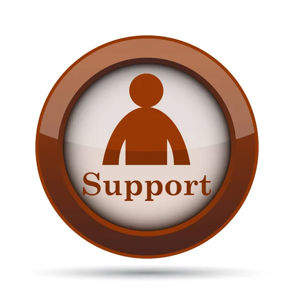 Support Icon Internet Button White Background — Stock Photo, Image