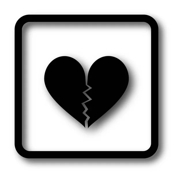 Broken heart icon — Stock Photo, Image