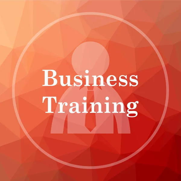 Business Training Ikone Business Training Website Taste Auf Rotem Low — Stockfoto
