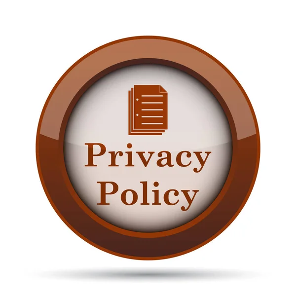 Privacy Policy Icon Internet Button White Background — Stock Photo, Image