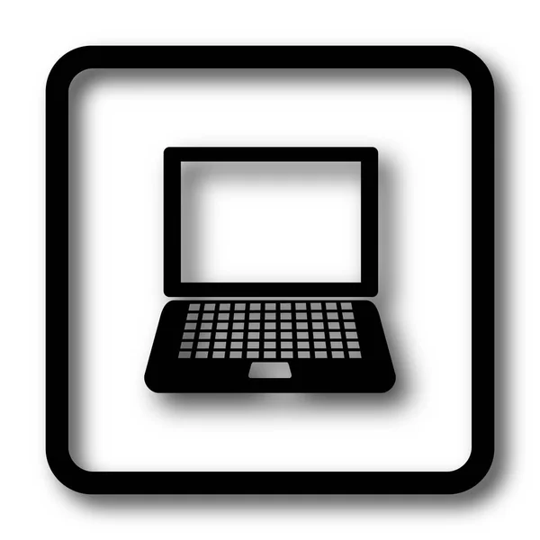 Přenosný počítač ikona — Stock fotografie