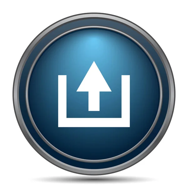 Upload Icon Internet Button White Background — Stock Photo, Image