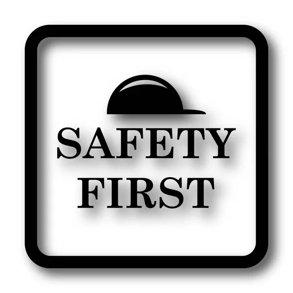 Safety first icon — Stock Photo, Image