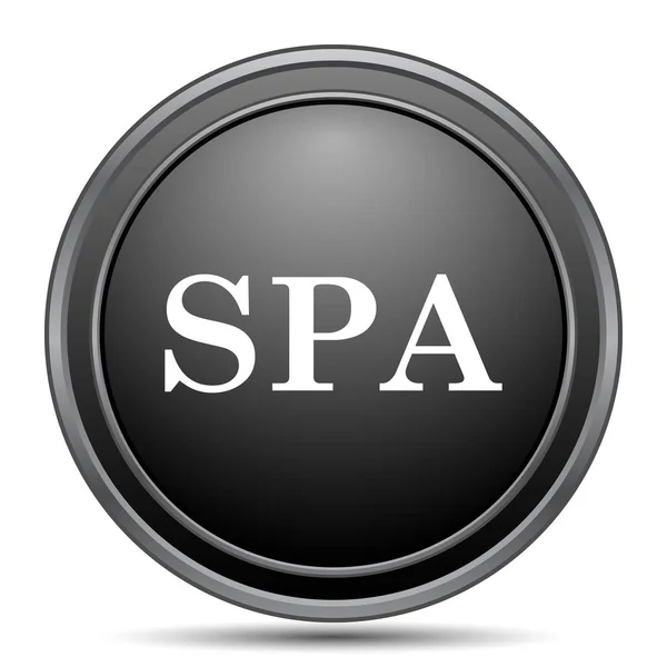 Spa Icon Black Website Button White Background — Stock Photo, Image