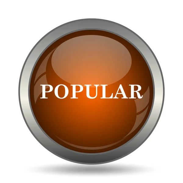 Populär Ikon Internet Knappen Vit Bakgrund — Stockfoto