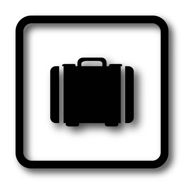 Suitcase Icon Black Website Button White Background — Stock Photo, Image