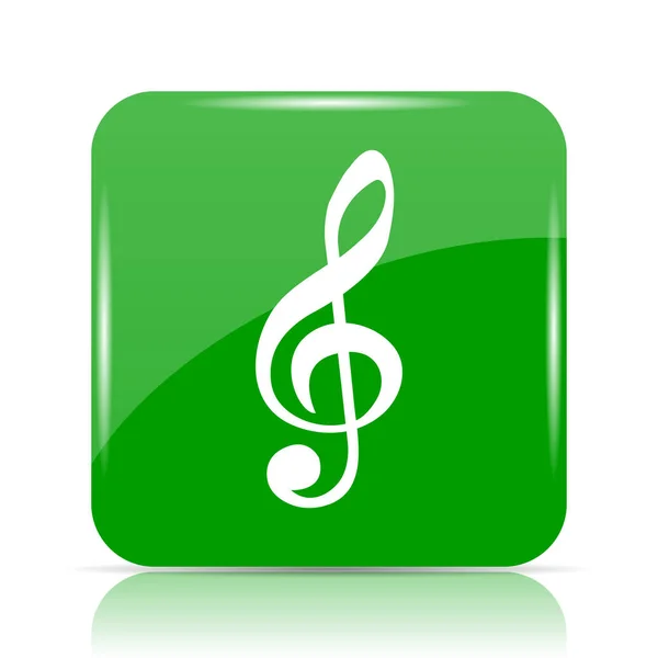 Icono Nota Musical Botón Internet Sobre Fondo Blanco — Foto de stock  #214416654 © valentint, image size:600x600