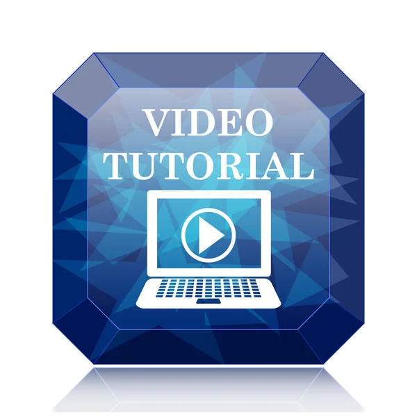 Video tutorial icono — Foto de Stock