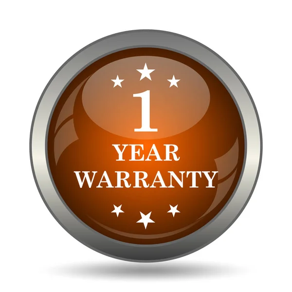 Year Warranty Icon Internet Button White Background — Stock Photo, Image