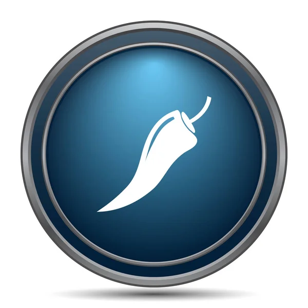 Pepper Icon Internet Button White Background — Stock Photo, Image