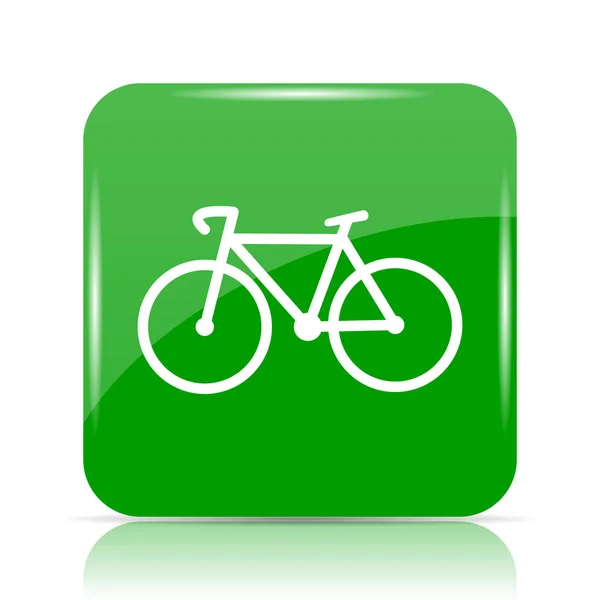 Het Pictogram Van Fiets Internet Knop Witte Achtergrond — Stockfoto