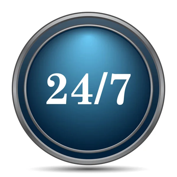 24 7 icon — Stock Photo, Image