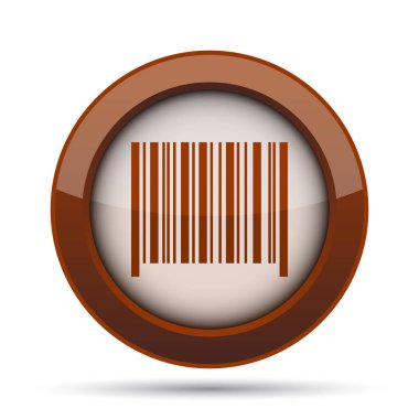 Barkod simgesi. Beyaz arka plan üzerinde Internet düğmesi.