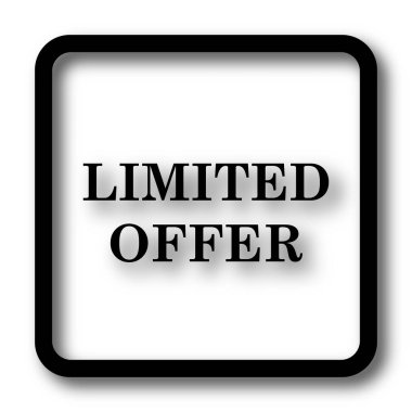 Sınırlı kutsal kişilerin resmi, beyaz arka planda siyah Web sitesi düğmesini